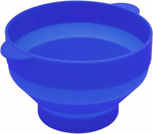 Vista 4 de Mini palomitas de maíz para microondas, silicona sin BPA, plegable, para hacer palomitas de maíz, cuenco para palomitas de maíz, apto para Azul