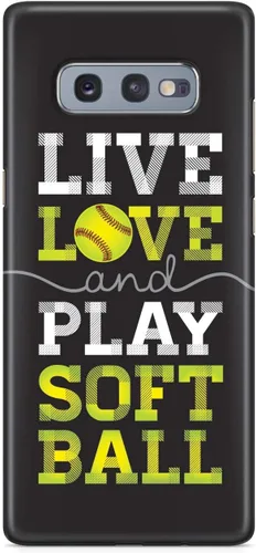 Vista 25 de Inspired Cases - Compatible con iPhone Xs Max - Funda protectora con textura 3D para Apple iPhone Xs Max - Live Love & Play Softbol