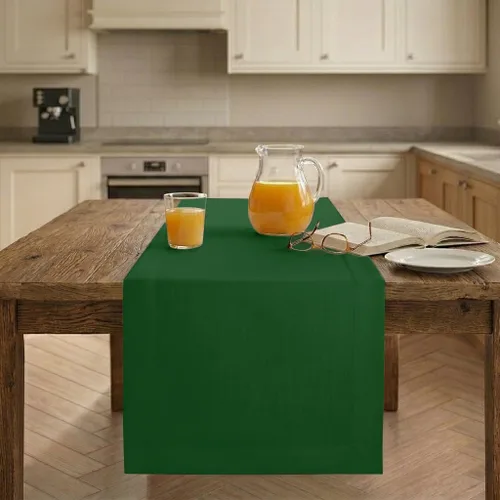 Vista 13 de Easy Linen™ by D'Moksha - Camino de mesa negro de 72 pulgadas de largo, resistente a las arrugas, lavable a máquina, 14 x 72 pulgadas para cómoda
