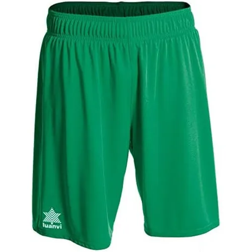 Vista 2 de Pantalones Cortos Deportivos para Hombre Luanvi BERMUDA POL Verde