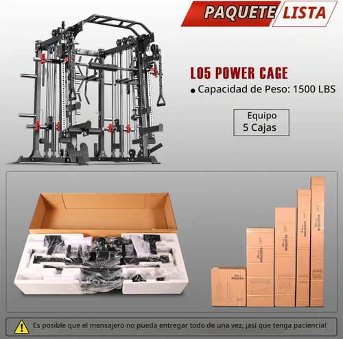 Vista 11 de XGSW Smith Machine Gimnasio en casa, jaula de potencia multifunción con sistema cruzado de cable de polea doble, estante para sentadillas