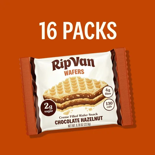 Vista 7 de Rip Van Galletas de oblea de chocolate y avellana, 0.14 oz de carbohidratos