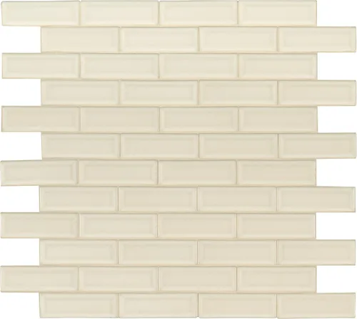 Vista 2 de MSI Azulejo de mosaico montado en malla de ladrillo de cerámica biselado blanco antiguo para salpicaduras de cocina, pared de baño, pared de acento