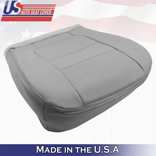 Vista 3 de 2001 para Ford F550 Lariat conductor pasajero parte inferior perforada cuero asiento cubierta gris