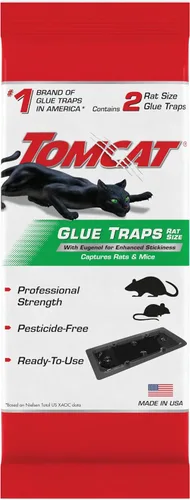 Vista 17 de Tomcat - Trampas de pegamento tamaño de ratón con Eugenol para mayor adherencia para ratones, cucarachas y arañas, 6 trampas Almohadillas