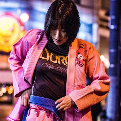 Vista 5 de FLUORY BJJ Gi - Traje brasileño Jiu Jitsu para mujer, kimonos para mujer, uniforme BJJ