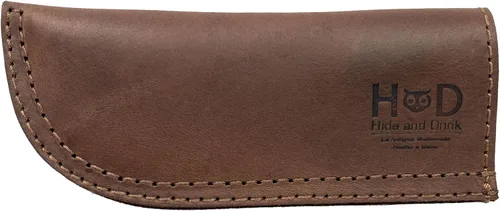 Vista 2 de Hide & Drink, Funda para mango de sartén caliente hecha a mano de cuero grueso de grano completo, resistente al calor, agarre resistente para una