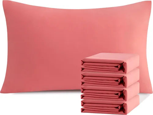 Vista 16 de NTBAY Juego de fundas de almohada estándar, paquete de 2 fundas de almohada de microfibra cepillada de 20 x 26 pulgadas, suaves, sin arrugas Aqua