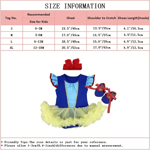Vista 7 de IZKIZF Disfraz de princesa de Halloween de Navidad vestido de tutú con diadema para bebé color blanco como la nieve