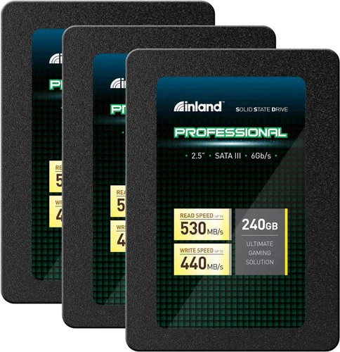 Vista 10 de INLAND Professional 120GB SSD 3D NAND SATA III 6Gb/s 2.5" 7mm Unidad interna de estado sólido (120GB)