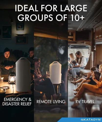 Vista 5 de TRK Drip Ceradyn Gravity - Filtro de agua personal o grupal, de larga duración de hasta 150,000 L, elementos cerámicos limpiables de 0.2 micrones