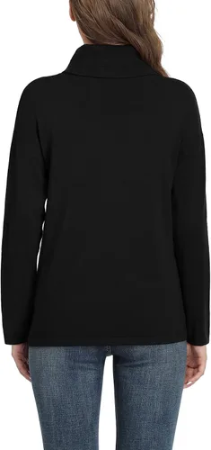 Vista 6 de VIISHOW Suéter de cuello alto para mujer de manga larga acogedor cálido casual ligero suave suéter