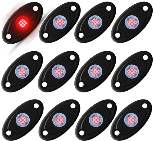Vista 10 de 12 cápsulas de luces LED moradas de neón para auto, camión, ATV, SUV, luz trasera para vehículos