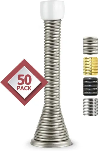 Vista 16 de Jack N' Drill - Tope de puerta de resorte (3 lb/) (paquete de 7) con 3 topes de puerta de bisagra Topes de puerta Flexi resistentes para la parte