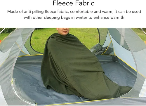 Vista 8 de Sacos de dormir, saco de dormir para camping, saco de dormir cálido al aire libre, saco de dormir ligero y compacto, adecuado para camping