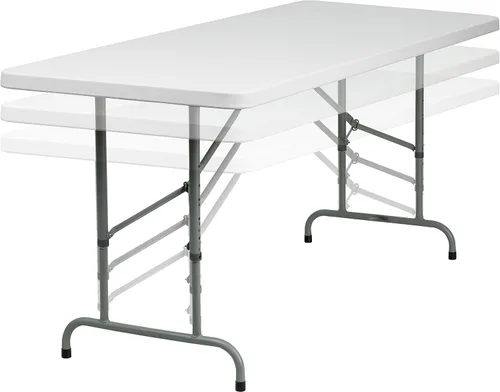 Vista 7 de Mesa plegable moldeada, Plástico, Blanco