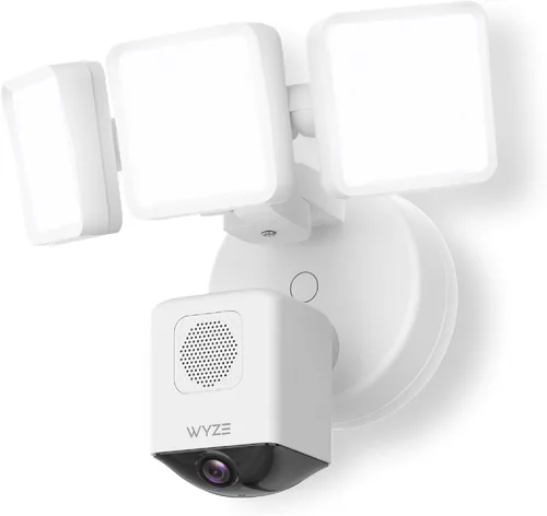 Vista 13 de WYZE Floodlight Camera Pro, Elección de los Editores de PCMag 3000-lúmenes LED, cámara de seguridad exterior HD 2.5K, vista ancha de 180°, visión