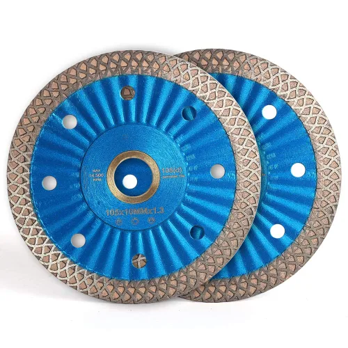 Vista 7 de Hoja de sierra de diamante de 4 "Hoja de corte de porcelana súper fina para cortar baldosas cerámicas de mármol de granito..