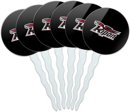 Vista 190 de Abilene Christian - Juego de 6 palillos para cupcakes con logotipo secundario