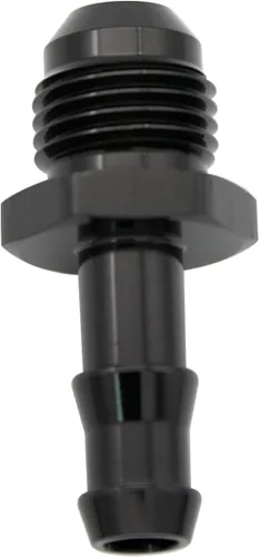 Vista 10 de Negro recto aluminio 4AN macho Flare a 1/4 "(6.3mm) Barb Push Hose Barb Fitting Adapter