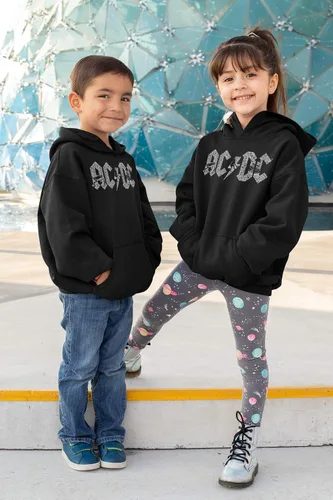 Vista 7 de ACDC Fully Licensed Boy's Word Art Hooded Sweatshirt