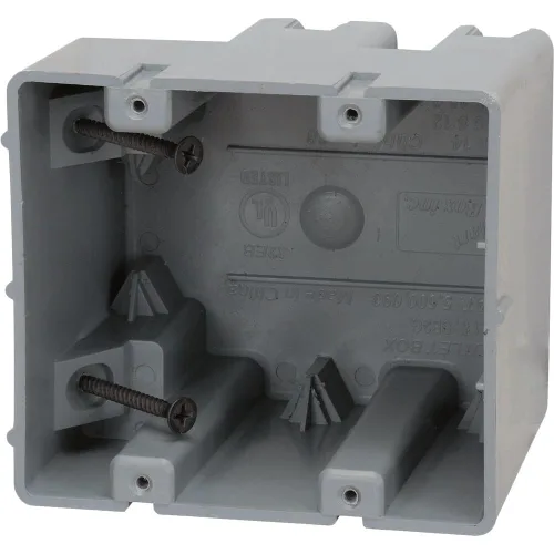 Vista 14 de Southwire MSBMMT1G Caja de dispositivo de montaje múltiple de 1 banda con profundidad ajustable; resistente 42 libras