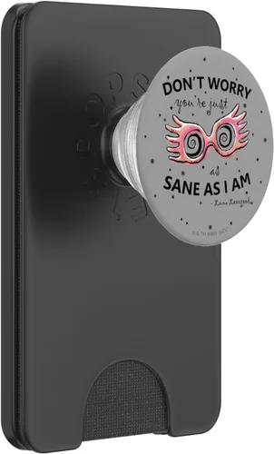 Vista 6 de Harry Potter Luna Lovegood Spectrespecs PopSockets MagSafe PopGrip negro para iPhone