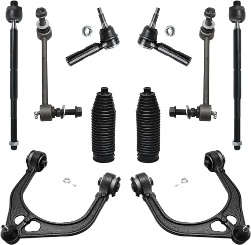 Vista 154 de Detroit Axle - Kit de suspensión delantera de 10 piezas para Chevrolet Trailblazer GMC Envoy 2004-2007 2005 2006 Soportes de brazo de control