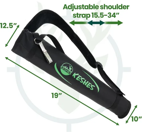 Vista 5 de Soporte para carcaj de flecha trasera de tiro con arco, carcaj ajustable para flechas, para caza de arco y práctica de objetivos; jóvenes y adultos
