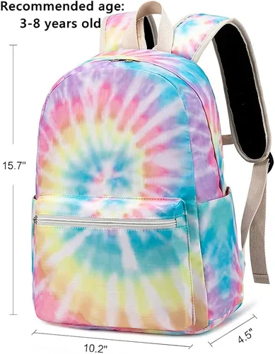 Vista 2 de CAMTOP Juego de morral y lonchera para niñas de preescolar y primaria