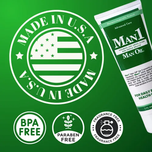 Vista 8 de Man1 Man Oil & Senfla Penile Cream: 2 lociones de tamaño completo para comodidad diaria, piel sana y sensación renovada