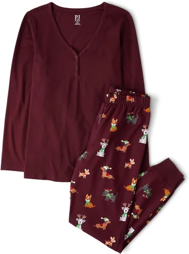Vista 16 de The Children's Place Pijama de Navidad unisex para bebé, algodón