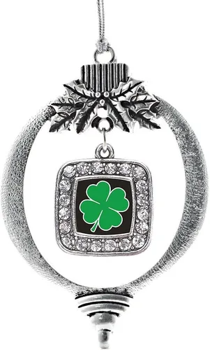 Vista 119 de Inspired Silver - Bon Voyage Cruise Ship Charm Ornamento – Adornos navideños cuadrados de plata con joyas de circonita cúbica