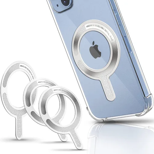 Vista 7 de Anillo adaptador magnético para Magsafe, convertidor de funda adhesiva fuerte para iPhone 16/15/14/13 Android, kit de conversión de bucle de metal