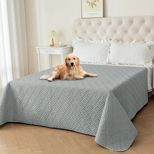 Vista 18 de Manta Impermeable para Sofá para Perros 2026 (30"x53") Cómoda Alfombrilla de Sofá de Dos Plazas para Mascotas con Respaldo Antideslizante, Forro