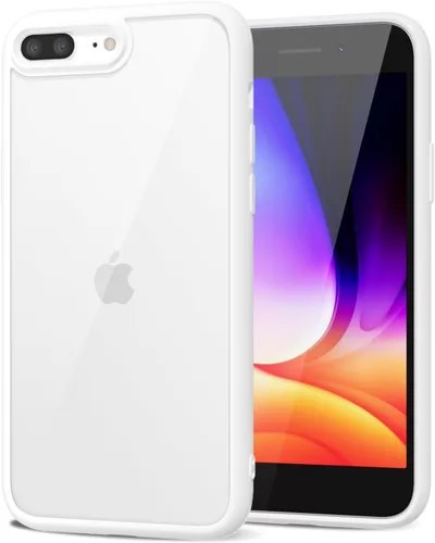 Vista 84 de LoeoeL para iPhone 8 Plus/ 7 Plus Funda Transparente, Funda Híbrida de Teléfono [Plástico Duro y Parachoques de Silicona Suave] Cubierta Protectora