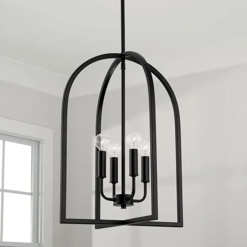 Vista 4 de HomePlace Lighting 548841MB Lawson - Lámpara moderna minimalista de mediados de siglo para vestíbulo, 4 luces, 240 vatios en total, 21 pulgadas