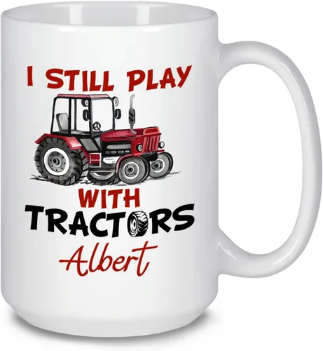 Vista 12 de Taza blanca personalizada de agricultura, tazas con texto en inglés "Farm House We May Not Have It All Togather", divertidas tazas de café agrícolas
