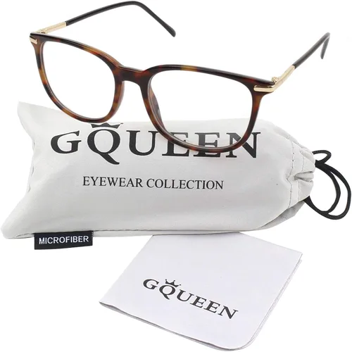 Vista 6 de GQUEEN Fashion Fake Glasses Non Prescription Glasses Clear Lens Glasses Nerd Plain Frames Women Men, 201579
