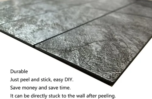 Vista 5 de Paquete de 10 azulejos impermeables para salpicaduras de despegar y pegar, autoadhesivos para estufa de cocina, tocador de baño, mesa de lavandería