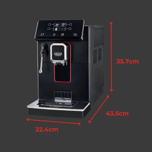 Vista 9 de Gaggia Magenta Plus Máquina de café espresso superautomática, 60 onzas, color negro