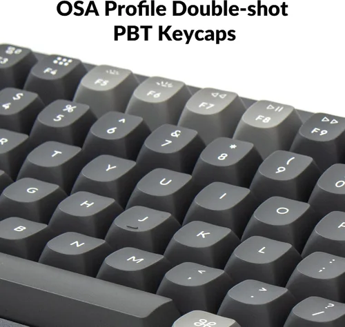 Vista 5 de Keychron Q5 96% Layout Teclado mecánico personalizado con cable, interruptor rojo Gateron G Pro intercambiable en caliente, macro programable