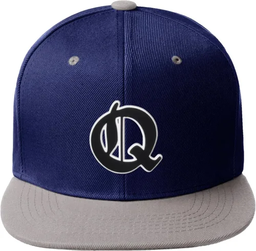 Vista 666 de Daxton Gorra clásica con visera de billete plano con letras del alfabeto inglés antiguo de la A a la Z