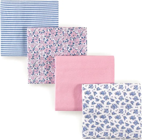 Vista 93 de Hudson Baby Mantas receptoras unisex de franela de algodón para bebé, avión, talla única