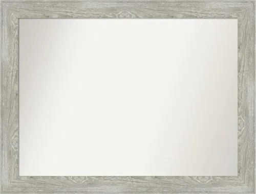 Vista 101 de Amanti Art Espejo personalizado, espejo de baño Alexandria Greywash, espejo de pared o espejo de tocador de baño sobre el fregadero
