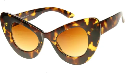 Vista 2 de zeroUV High Fashion Bold Oversized Women's Cat Eye Sunglasses