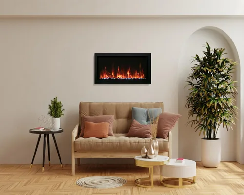 Vista 8 de Amantii Chimenea eléctrica tradicional Trd Extra Slim de 26