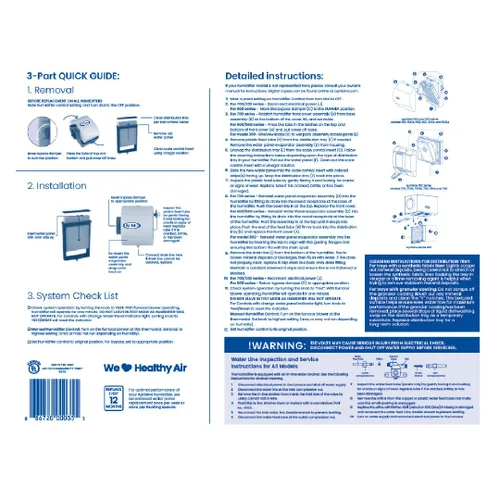 Vista 7 de AprilAire 35 - Repuesto para el filtro del panel de agua del humidificador para toda la casa AprilAire modelos 300, 350, 360, 560, 560A, 568, 600