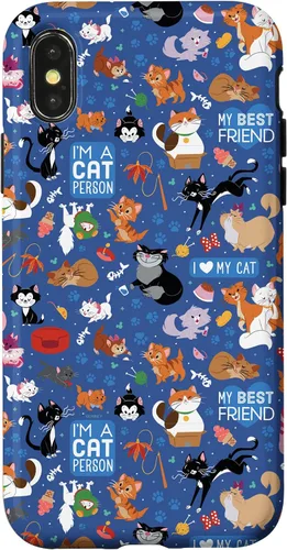 Vista 5 de Disney Carcasa para iPhone 17, diseño de gatos I Love My Cat