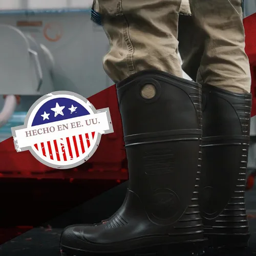 Vista 3 de Dunlop 8908603 Durapro - Botas con puntera de acero de seguridad, material de PVC de polimezcla 100% impermeable, cómodas plantillas energizantes